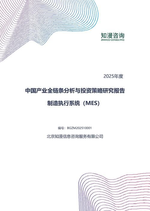 2025年中国制造执行系统（MES）产业全链条分析与投资策略研究报告