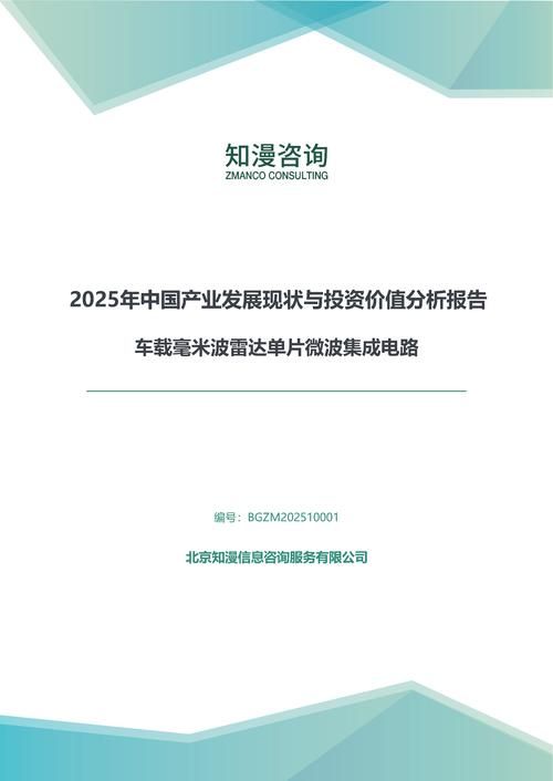 2025年中国车载毫米波雷达单片微波集成电路产业发展现状与投资价值分析报告