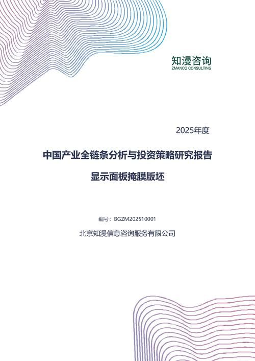2025年中国显示面板掩膜版坯产业全链条分析与投资策略研究报告