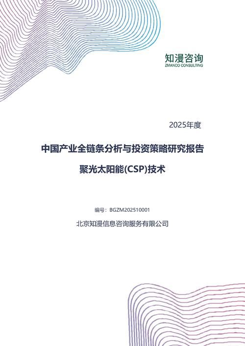 2025年中国聚光太阳能(CSP)技术产业全链条分析与投资策略研究报告
