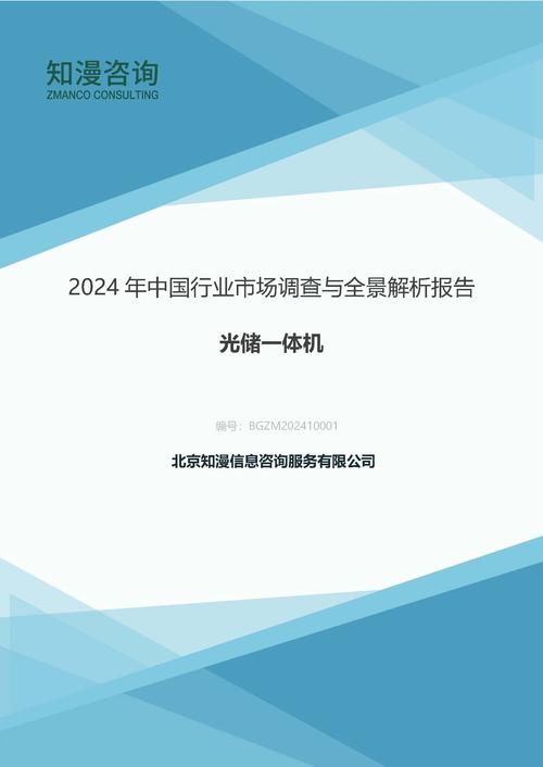 2024年中国光储一体机行业市场调查与全景解析报告