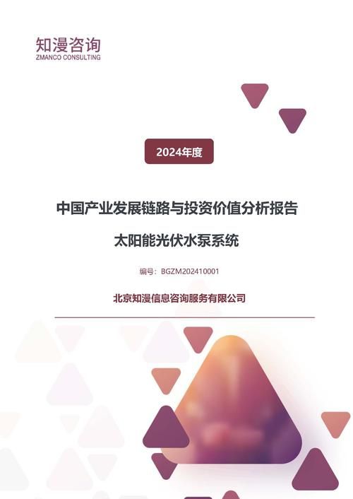 2024年中国太阳能光伏水泵系统产业发展链路与投资价值分析报告