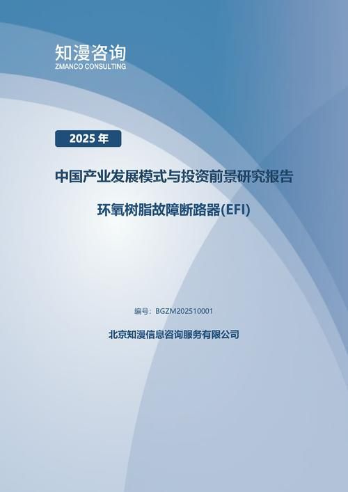 2025年中国环氧树脂故障断路器(EFI)产业发展模式与投资前景研究报告