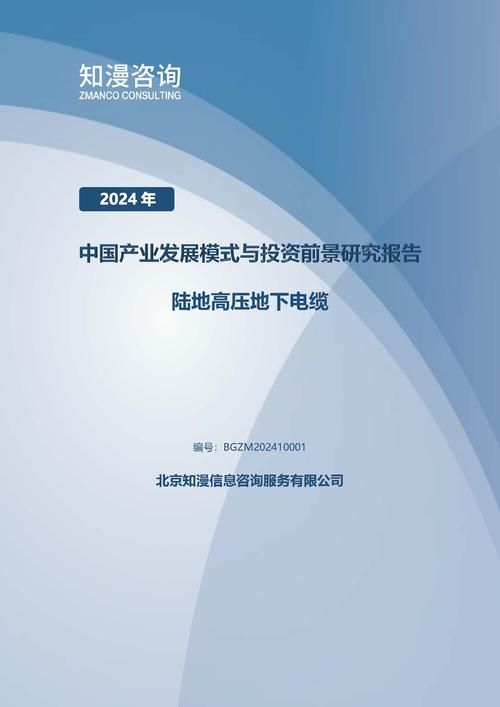 2024年中国陆地高压地下电缆产业发展模式与投资前景研究报告
