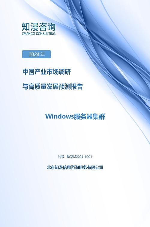 2024年中国Windows服务器集群产业市场调研与高质量发展预测报告